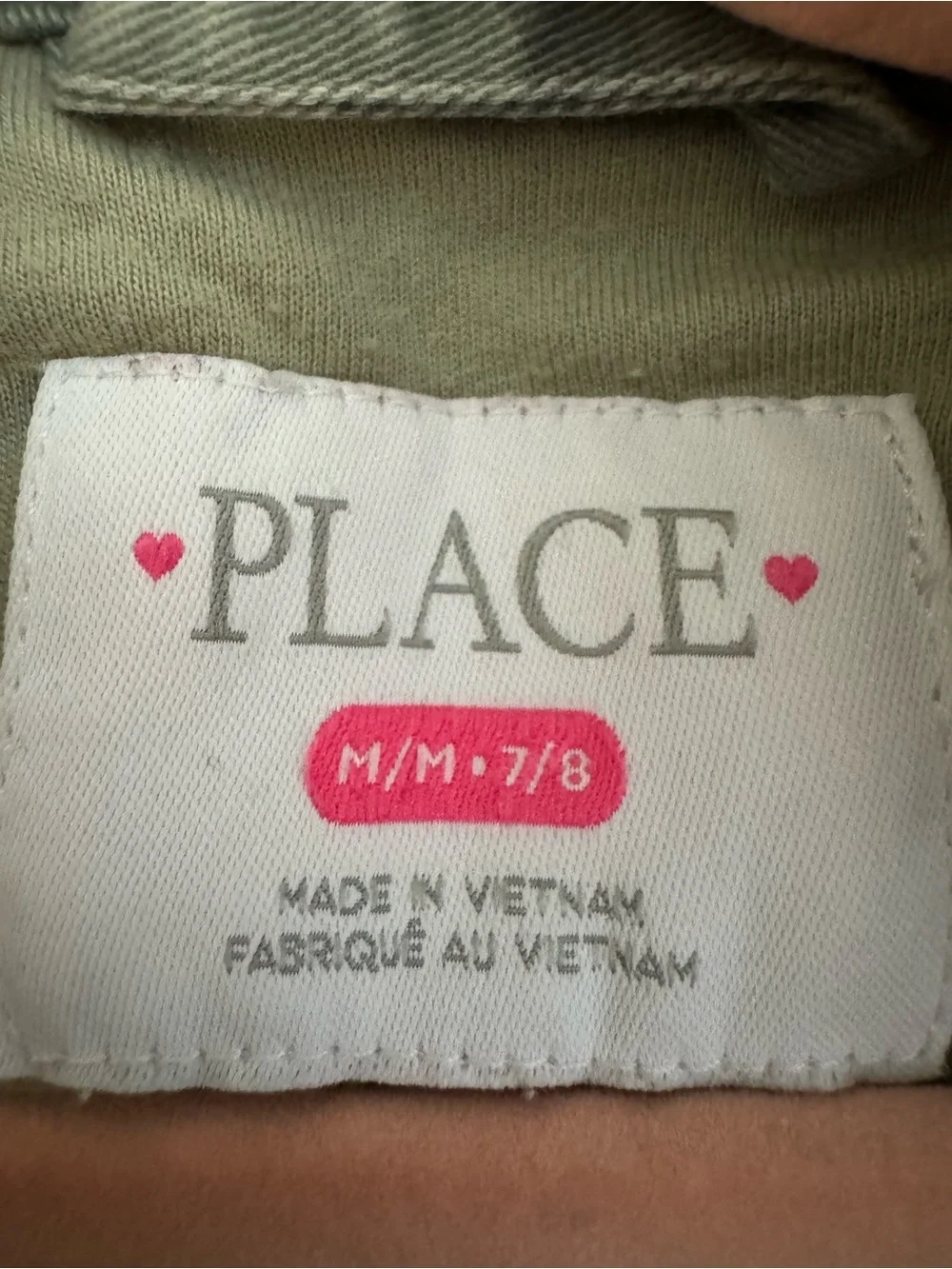 The Children's Place Girls' Camo Jacket Girls Size Medium